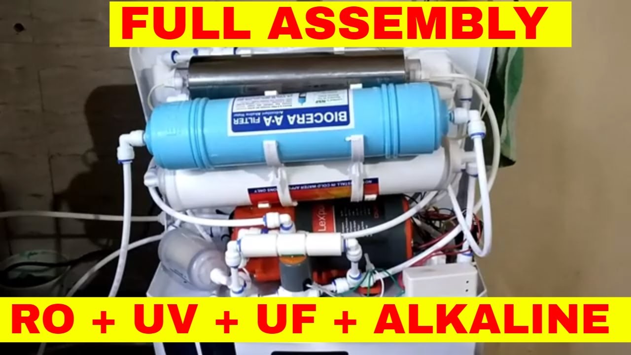 RO, UV, UF, TDS WATER PURIFER ASSEMBLY VIDEO FULL WIRING AND PIPING DIY