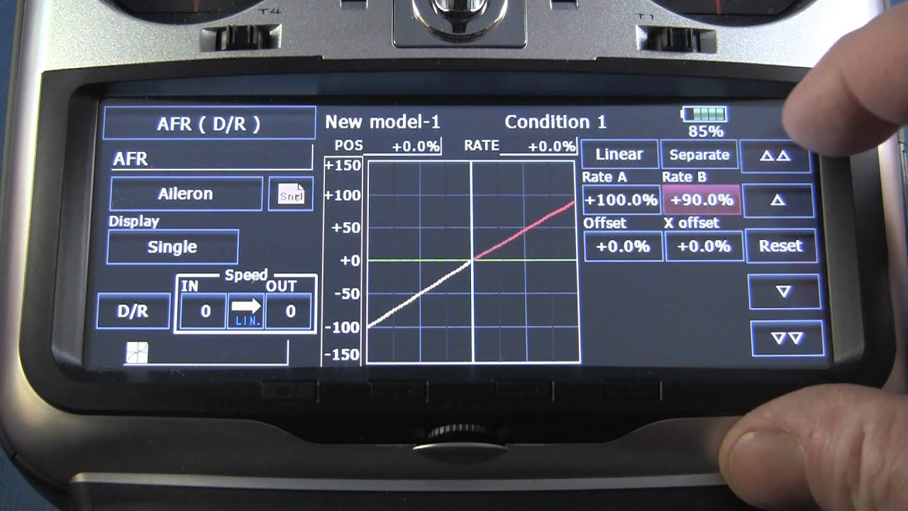Creating Flight Conditions in the Futaba 18MZ