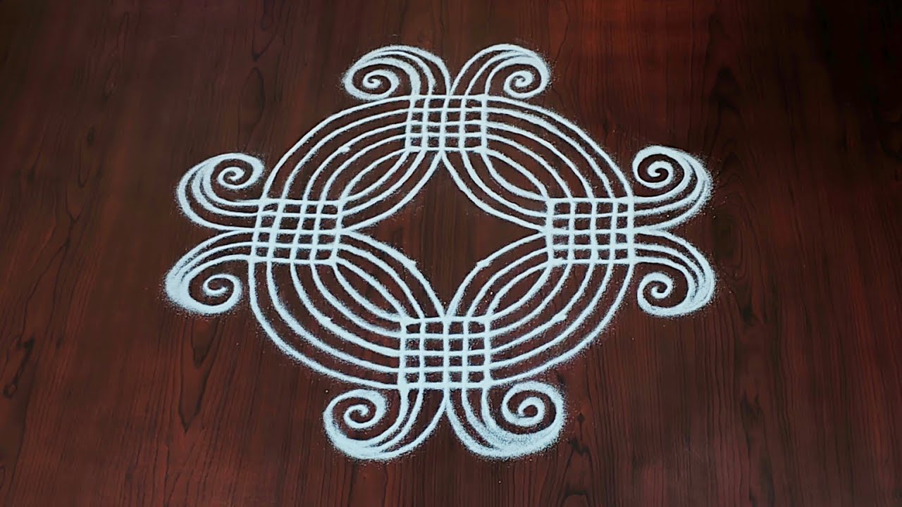 Dhanurmasam geethala muggulu|6dots padi kolams|pongal kolams|easy sankranti muggulu#Rang Kaa Rangoli