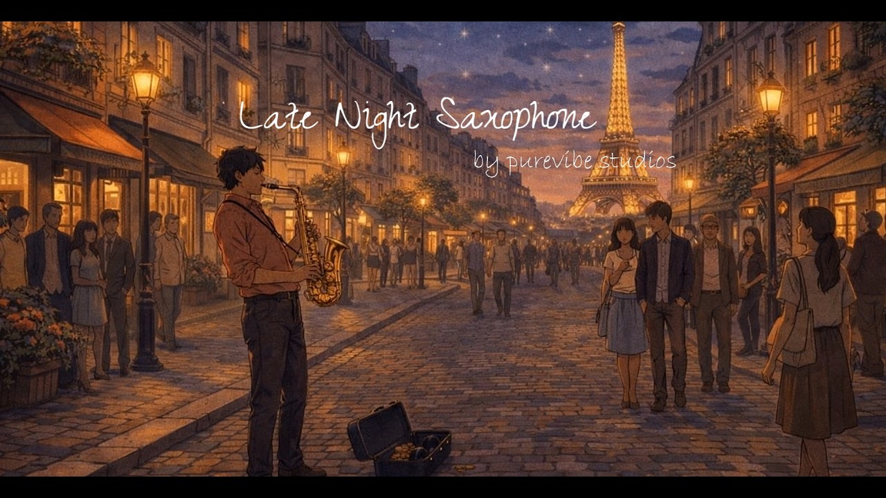 Late Night Saxophone – Smooth Jazz Lounge | Lo-Fi | Relaxing Jazz Music | PureVibe Studios