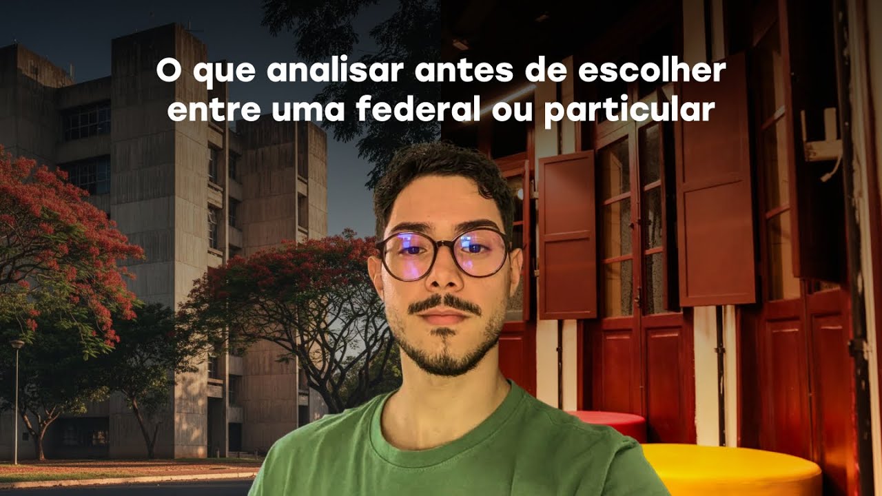 Troquei a minha faculdade federal por uma particular
