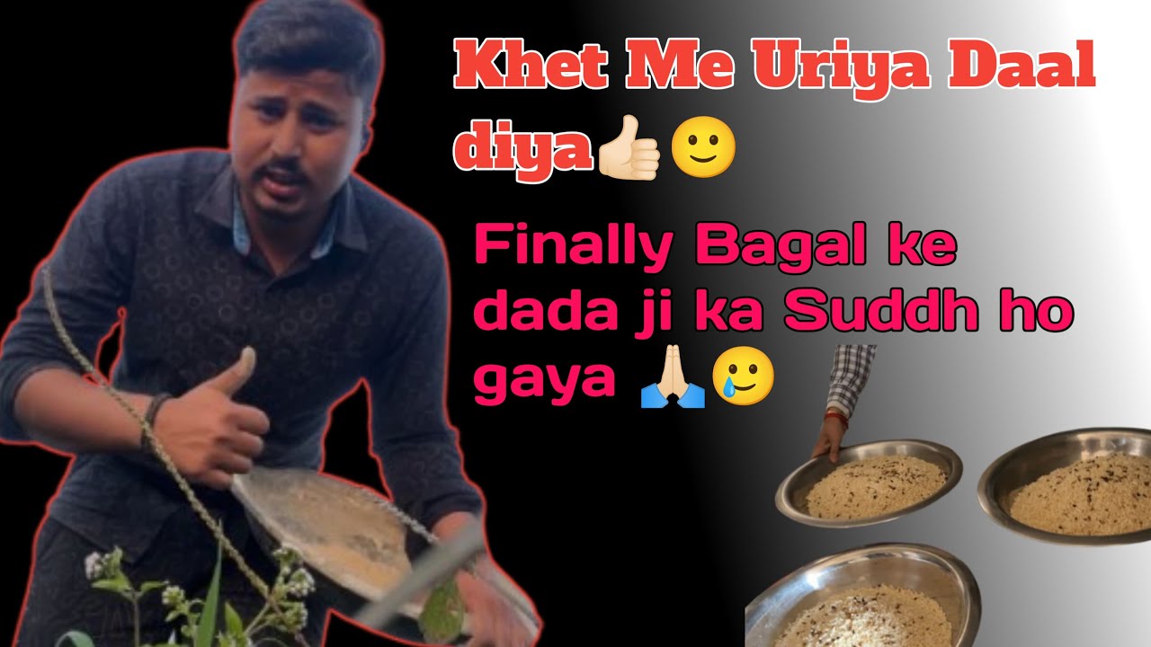 Finally Bagal ke dada ji ka ho Gaya suddh 🙏🏻, Khad Khet me dala #litilpandeyblogs #dailyvlog 