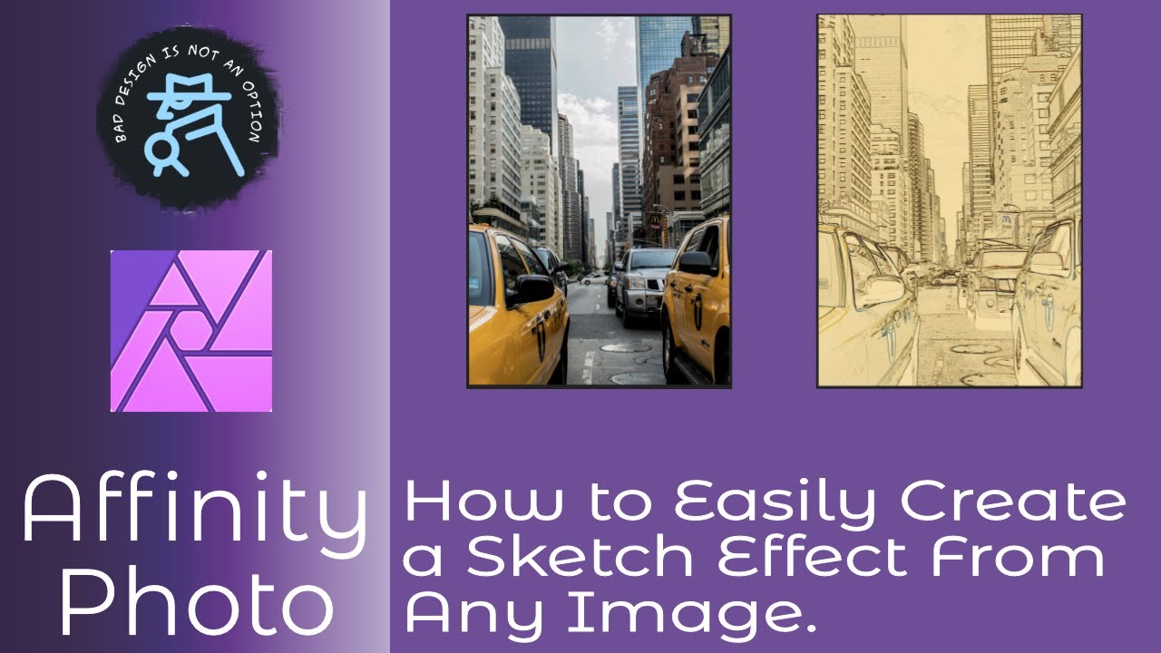 How to Easily Create a Sketch Effect in Affinity Photo From Any Image in Just A Few Steps.
