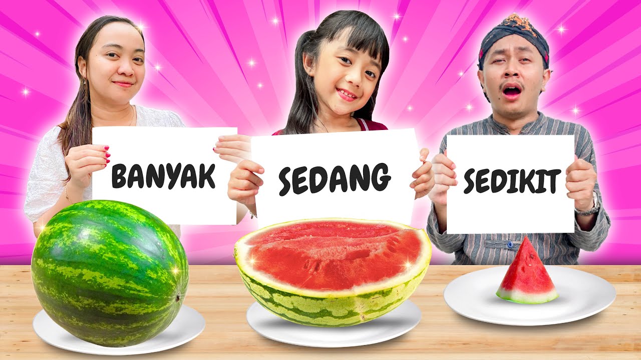 TANTANGAN MAKAN SEDIKIT SEDANG BANYAK !! | CHALLENGE SERU SAMANTHA FAMILY