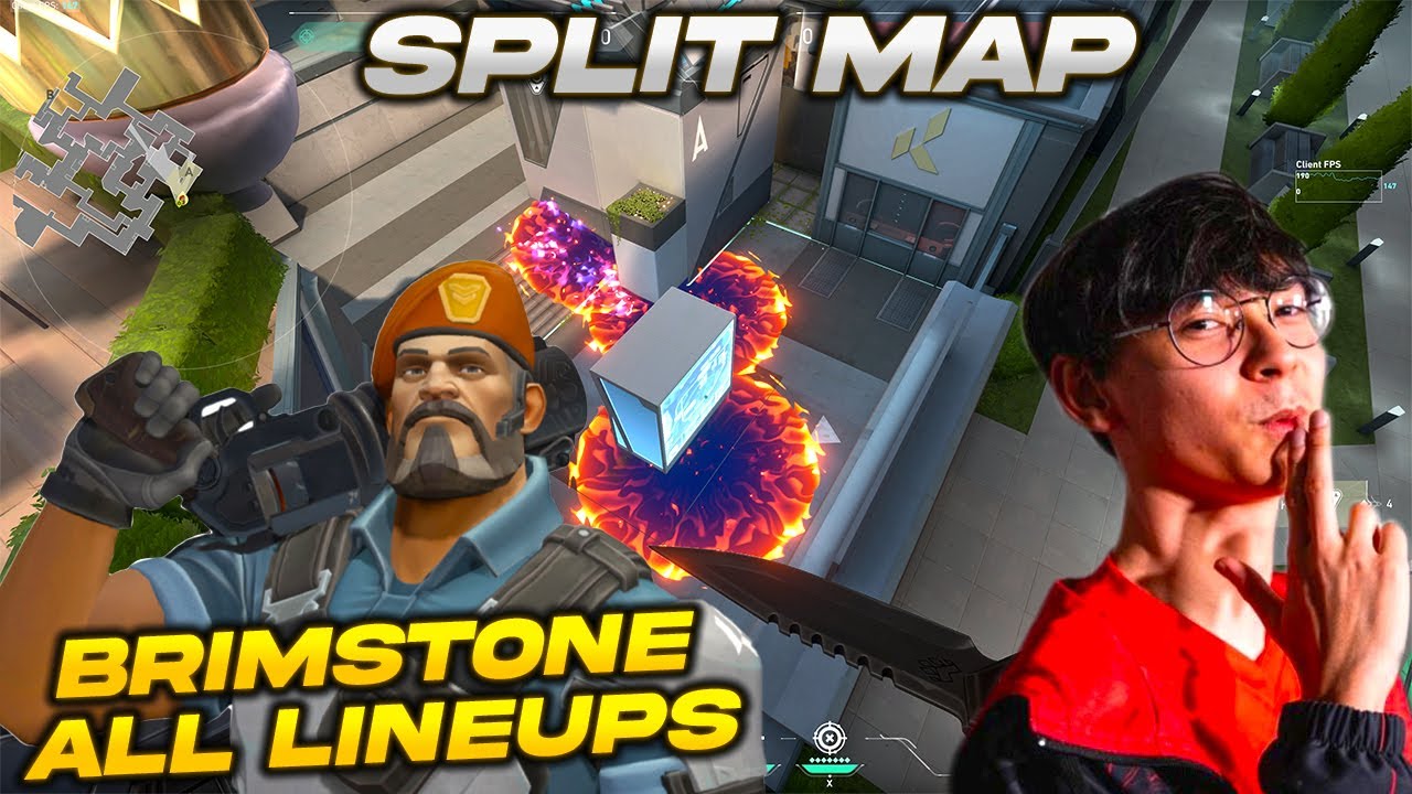 Brimstone Lineups Split | Brimstone Split Lineups 2023 | Valorant Tips and Tricks