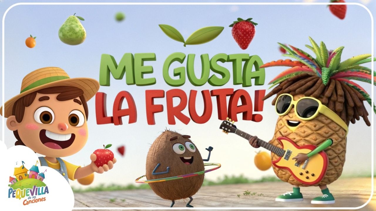 Me gusta la FRUTA 🍍🥝 Canci&oacute;n Infantil para FOMENTAR el Consumo de Frutas en NI&Ntilde;OS