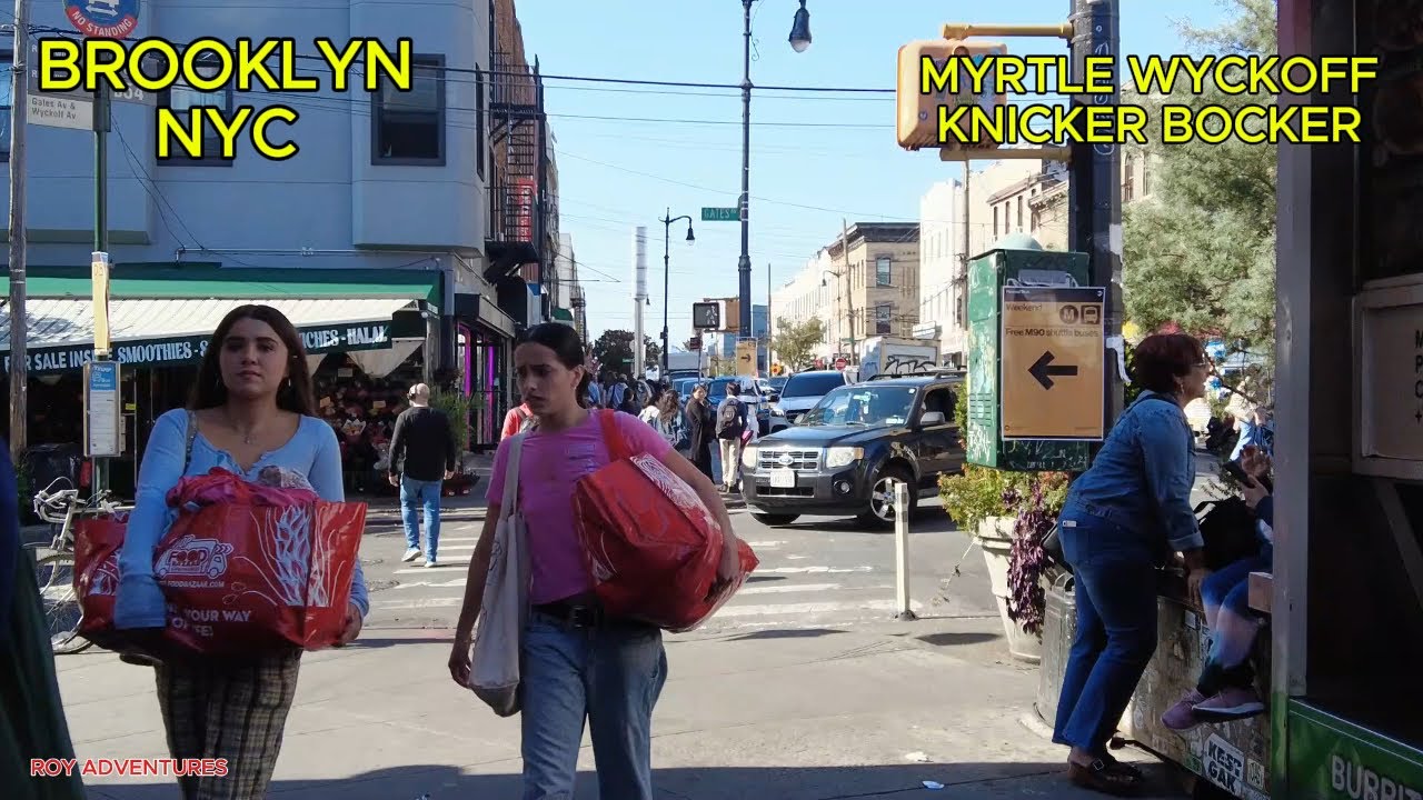 Exploring MYRTLE AVENUE/ WYCKOFF and KNICKER BOCKER  AVENUE  BROOKLYN NY (10 03, 25)!!!