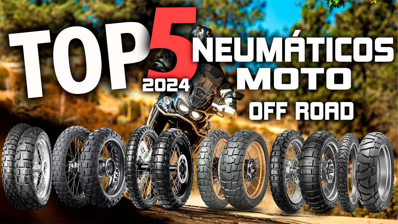 TOP 5 NEUMATICOS  TRAIL OFF-ROAD AVENTURA  50/50 2024 METZELER DUNLOP PIRELLI MICHELIN CONTINENTAL
