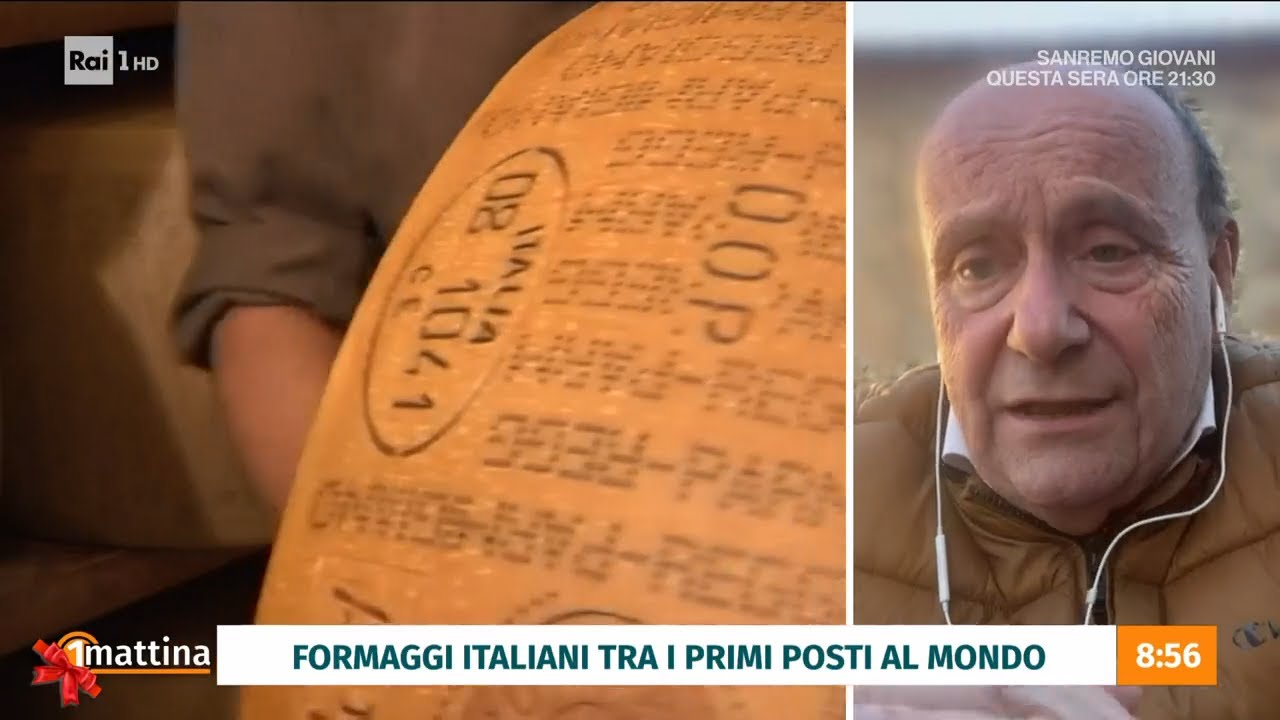 Formaggi italiani tra i 100 migliori al mondo - UnoMattina 19/12/2023