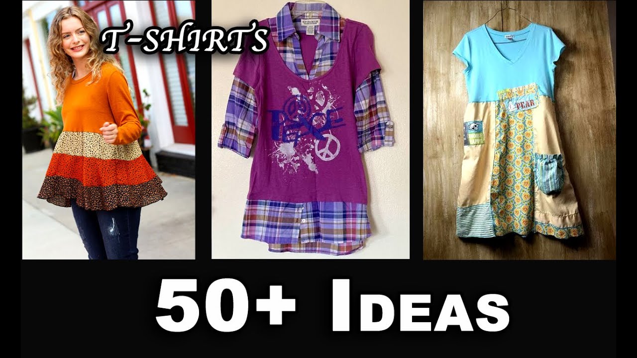DIY: 50+ EASY Upcycled Tshirts to Inspire You | ep 12