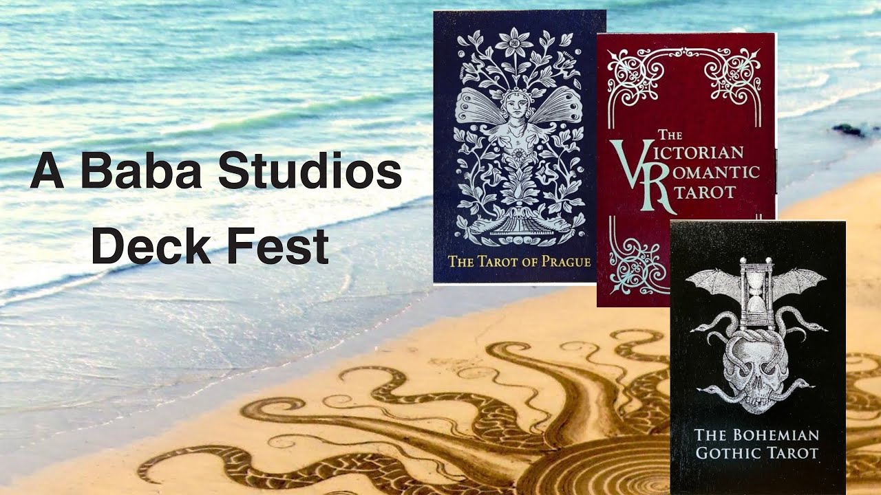Unboxing and side by side Baba Studios Bohemian Gothic, Prague & Victorian Romantic Tarot decks