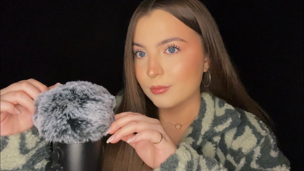 ASMR Slow Clicky Whispering w/ Gentle Mic Fluffing 🤍 (Ramble)
