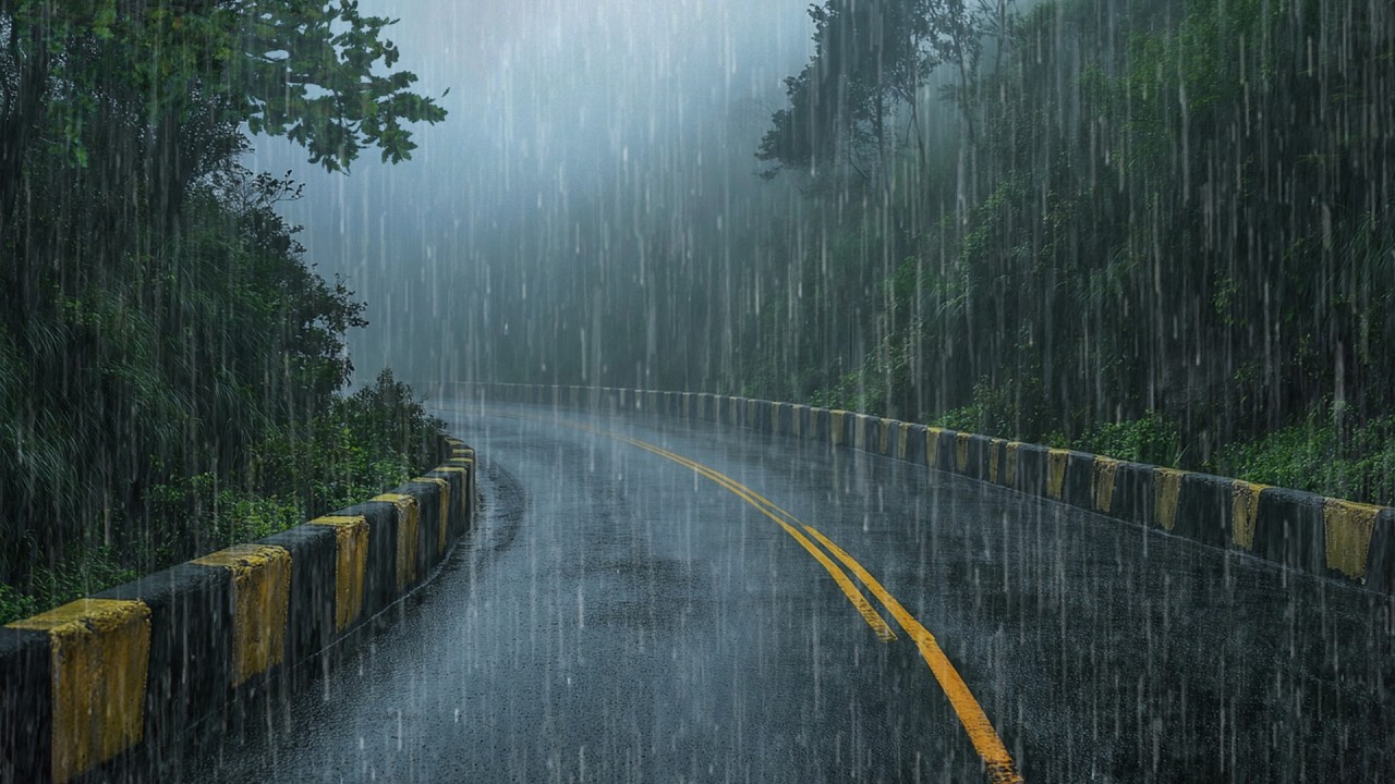 Fall Asleep Within Minutes | Rain Noises for Sleep with Heavy Rain & Thunder Ambience