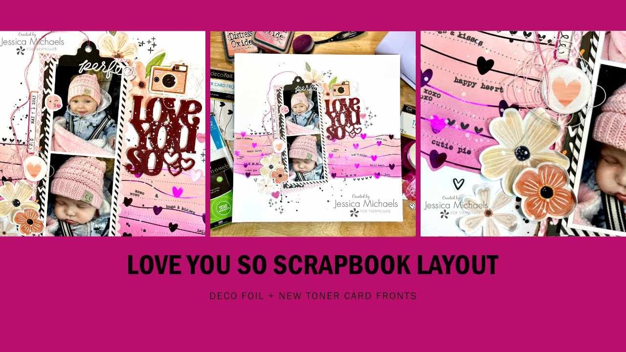 How to: Using NEW foil and Card Fronts for Scrapbooking