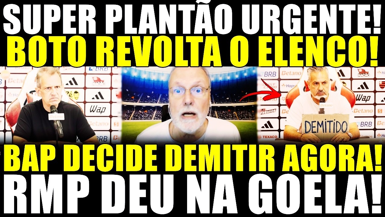 SUPER PLANTÃO URGENTE! ELENCO SE REVOLTA BOM BOTO E BAP DECIDE DEMITIR AGORA! RMP DEU NA GOELA!