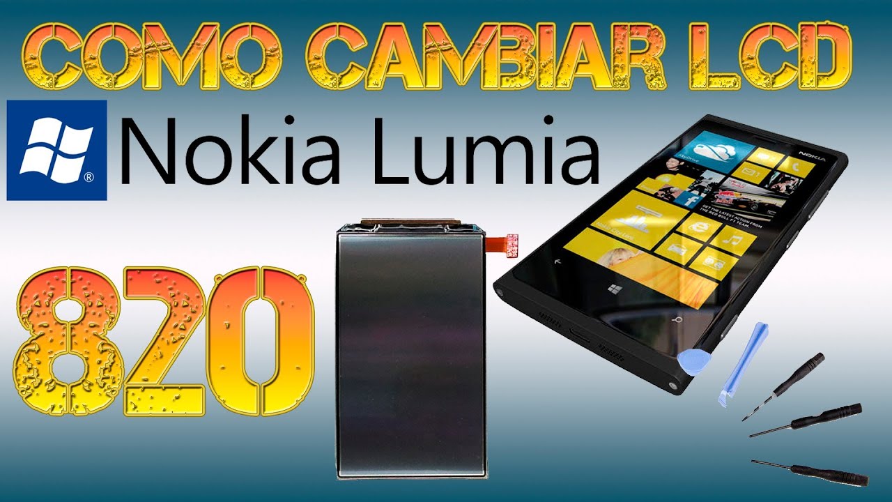 Como sustituir Pantalla LCD Nokia Lumia 820