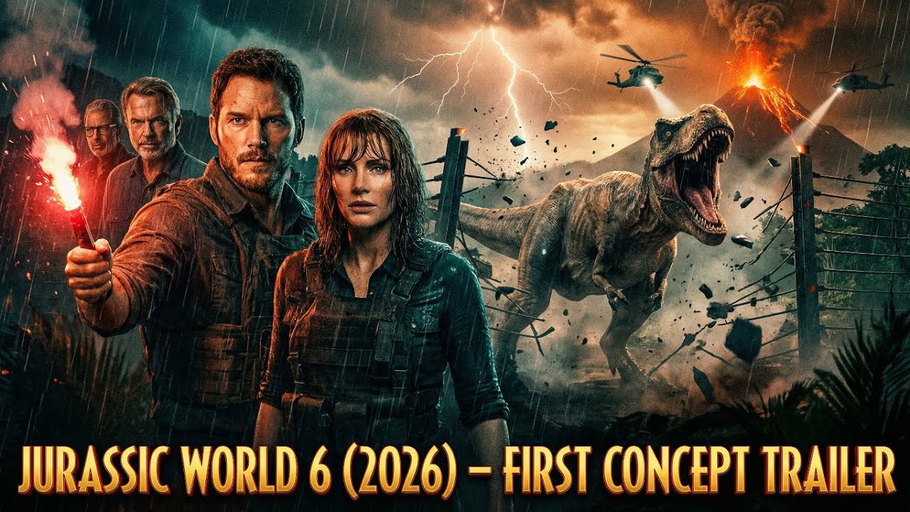 🦖 Jurassic World 6: Extinction Protocol (2026)Starring:Chris PrattBryce Dallas Howard