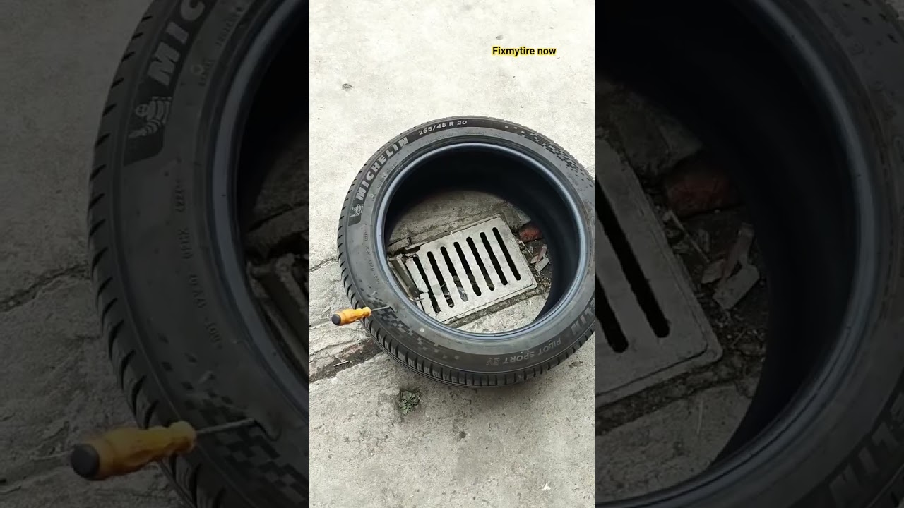 Quick Sidewall Damage Fix. #automobile