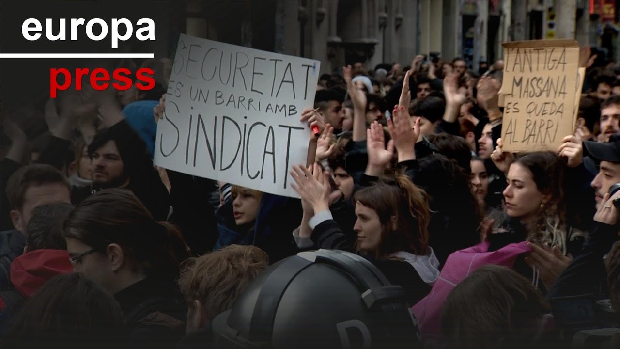 Desalojo de la Antiga Massana: La protesta concluye con 5 detenidos y 19 mossos heridos