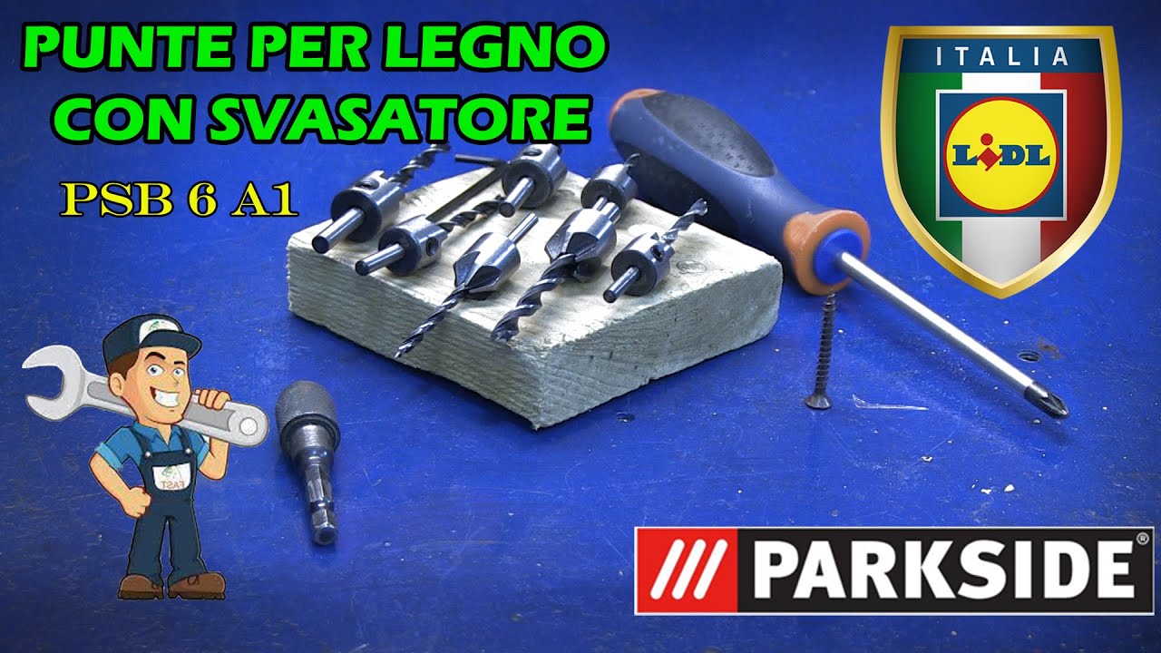 punte per legno con svasatore  PARKSIDE