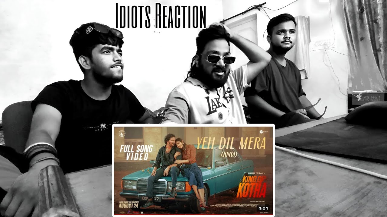 Reaction Yeh Dil Mera | King of Kotha | Dulquer Salmaan, Aishwarya Lekshmi | Three Idiots Reaction
