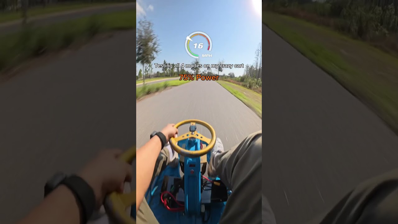 Testing 4 Modes on my Crazy Cart 🏎️