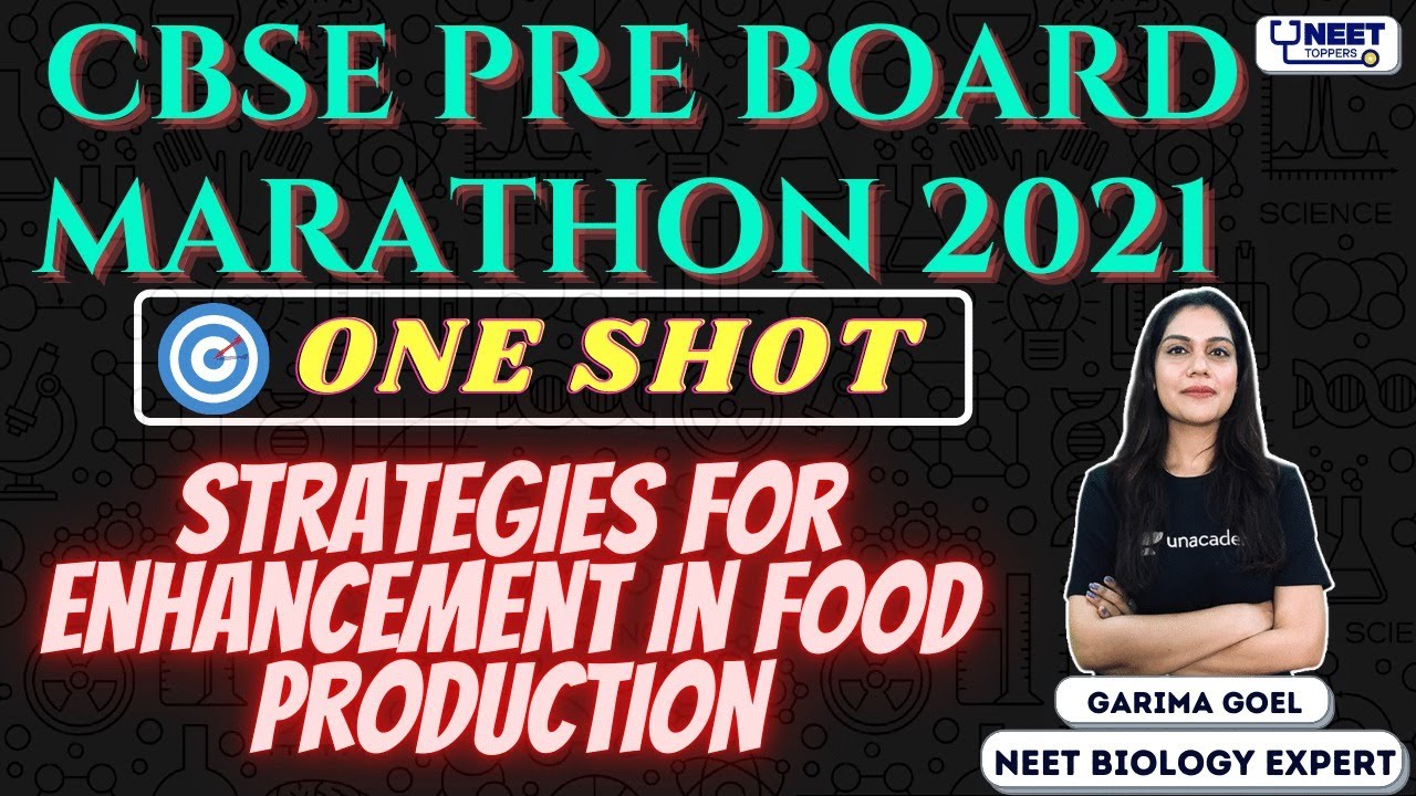 NEET Toppers: CBSE Pre Board Marathon 2021 | Strategies for Enhancement in Food Production | Garima