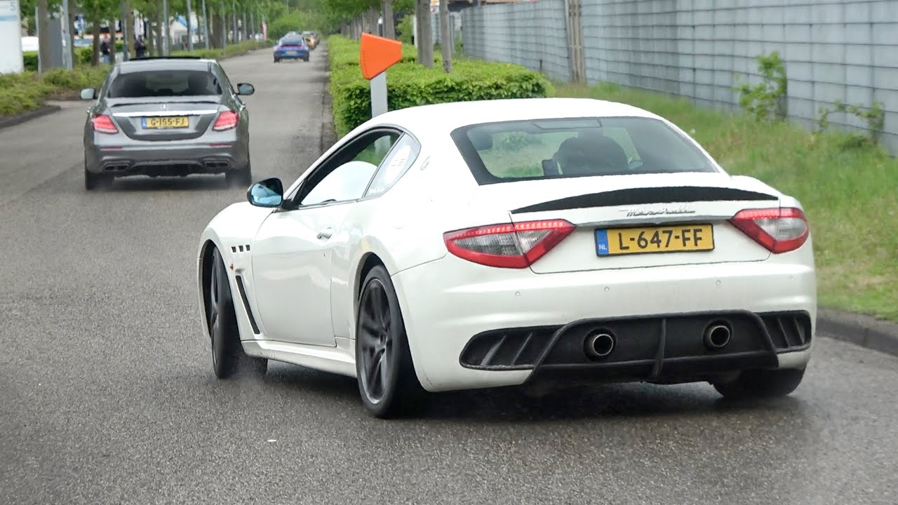 Maserati MC Stradale 1/497 - Lovely Revs and POWERSLIDES in rain! Pure V8 Engine Sound