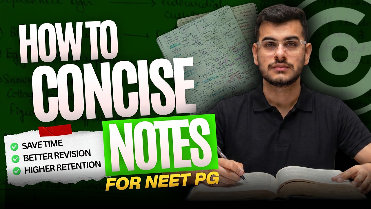 How to Concise Notes for NEET PG 2026 Preparation: Smart Strategy