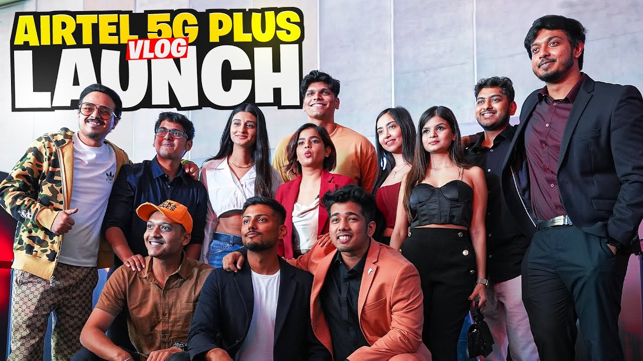 Grand YouTubers Meet at Airtel 5G Plus Launch | 1 Gbps | Vlog