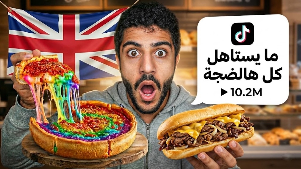 انخدعت؟! جربت أشهر أكل تيك توك في بريطانيا 🤯 (الصدمة)