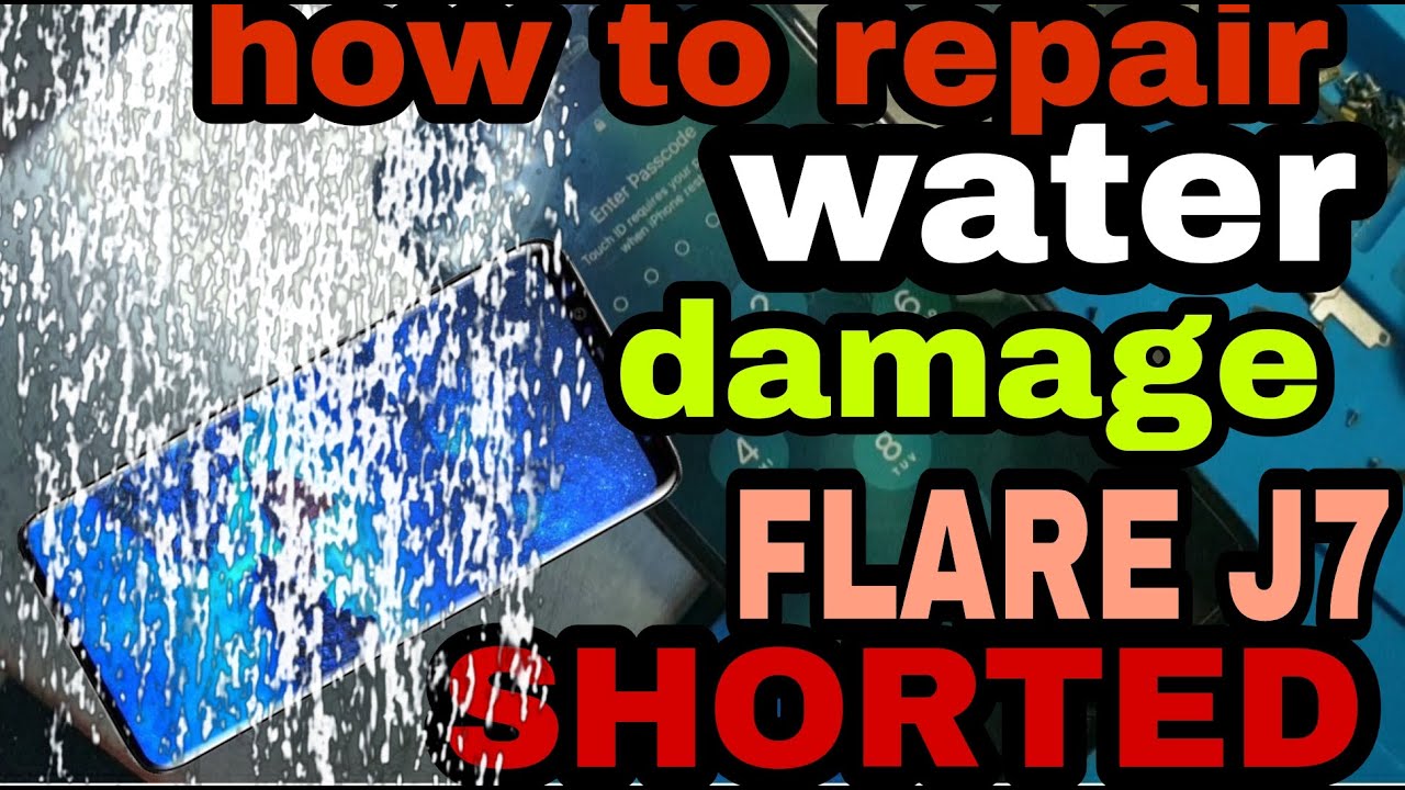 HOW TO FIX J7 FLARE CELLPHONE REPAIR SHORTED WATER DAMAGE DONE IN 7 MINUTES...