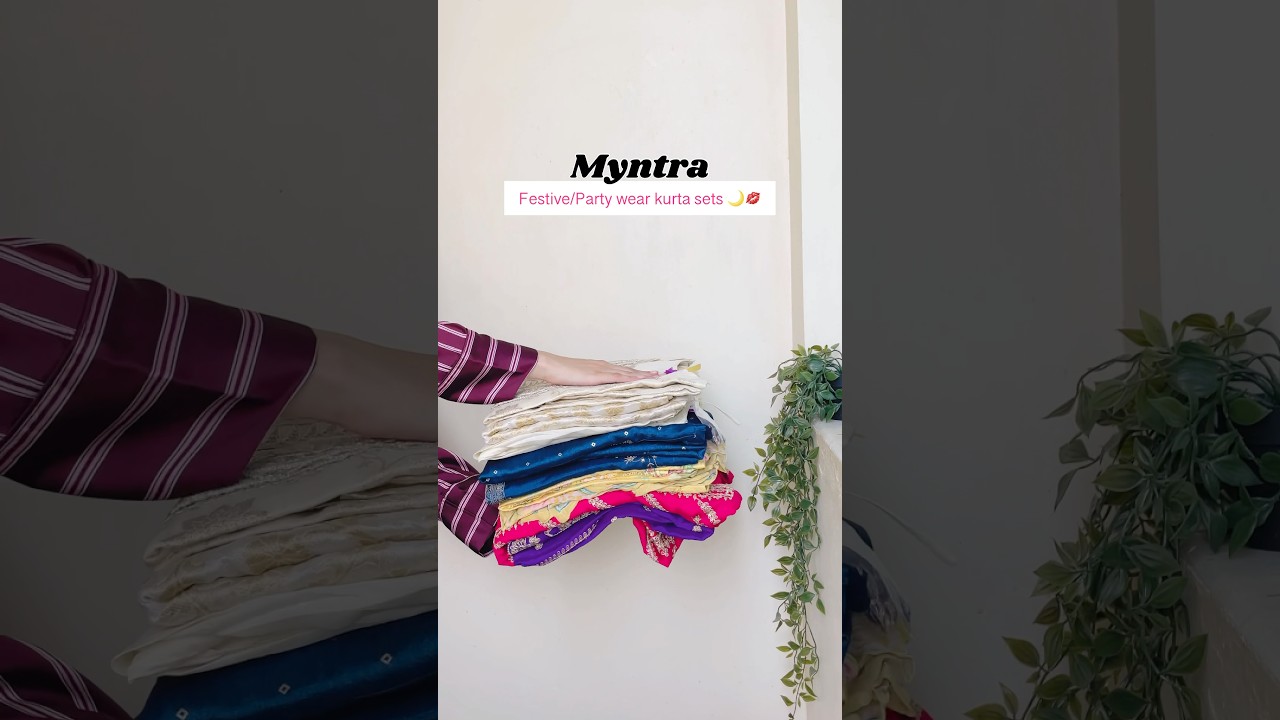 Partywear kurta sets 🫶🏻🌻 | Myntra Finds | #partywear #kurtaset #festivewear #myntrafinds #ethnic