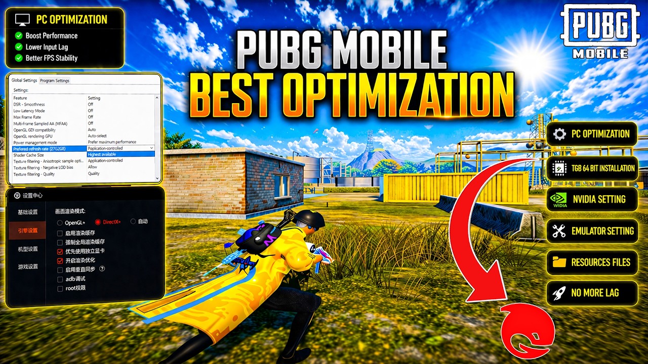 TGB 64 File + NVIDIA + Pc Optimization Guide 2026 | PUBG Emulator Lag Fix for Low & High End PCs