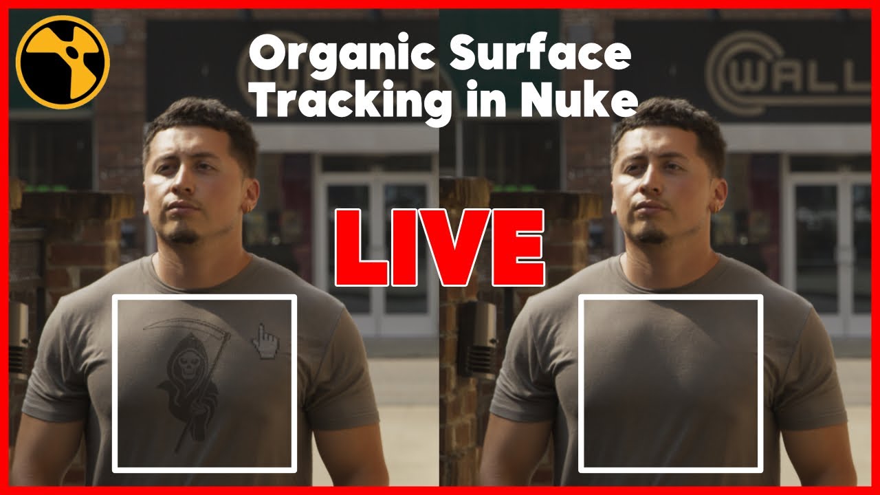LIVE Comp | Organic Surface Tracking in Nuke | Smart Vector | Gridwarp Tracker #compositing #nuke