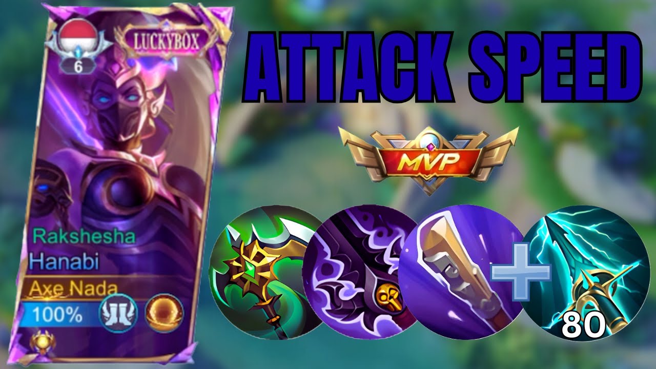 HANABI ATTACK SPEED BUILD‼️BRUTAL DAMAGE + SKY PIERCER NGGAK ADA OBAT‼️– MOBILE LEGENDS