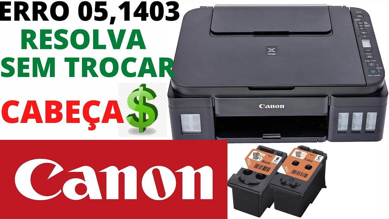 🏆IMPRESSORA CANON G3110-G3111 NÃO RECONHECE CARTUCHO (RESOLVIDO)