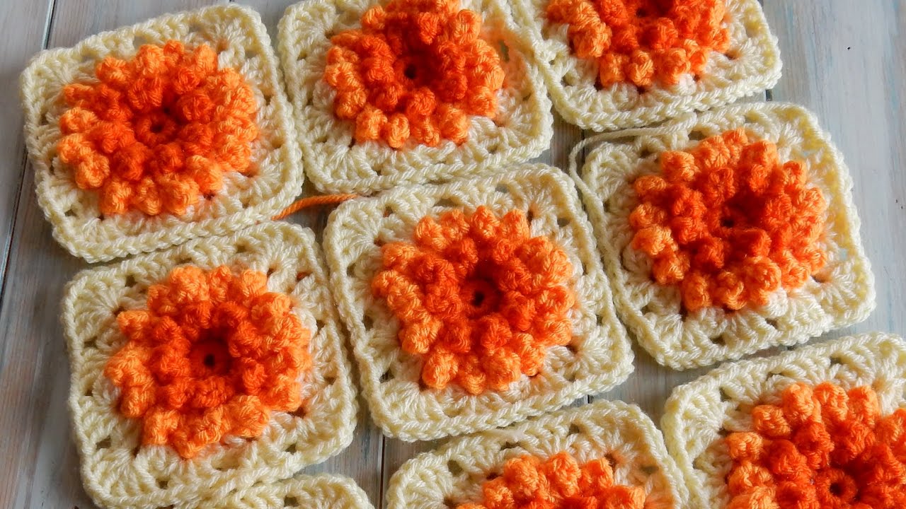 How to Crochet my Sunburst Granny Square