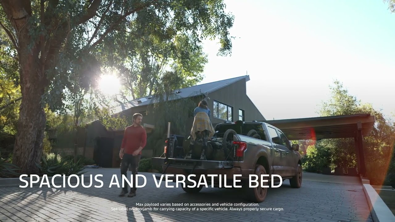 The 2025 Ford F-150® Lightning® Platinum® Truck | Truck Bed Productivity