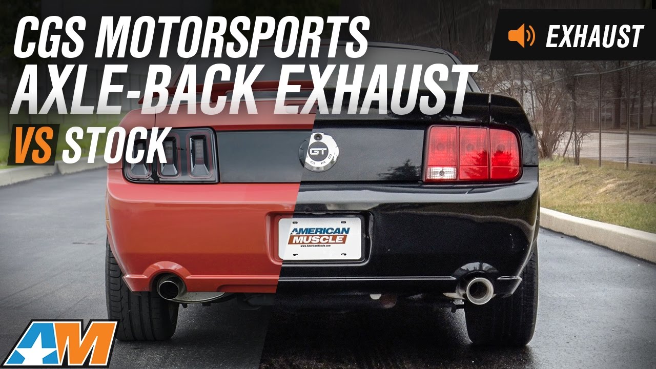 2005-2010 Mustang (GT) CGS Motorsports Axle-Back Exhaust Sound Clip & Install