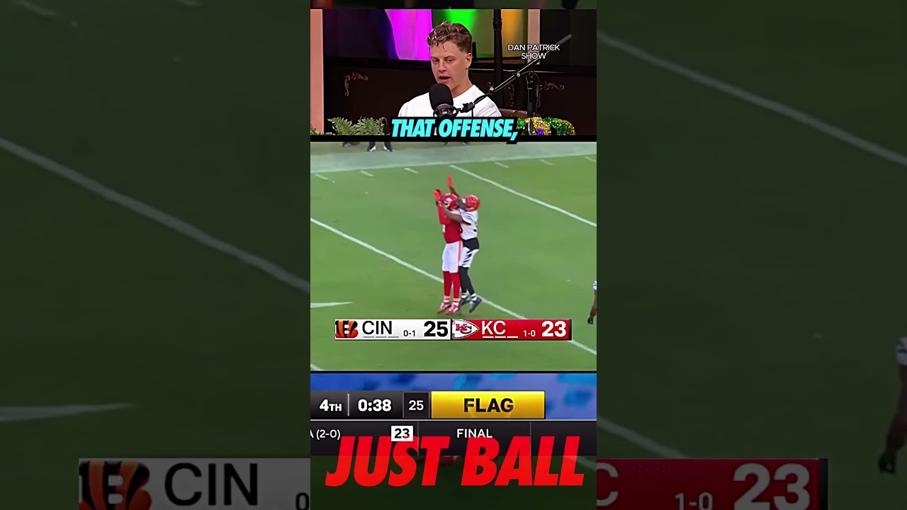 Joe Burrow Reacts To Crucial Pass Interference Call vs Chiefs
