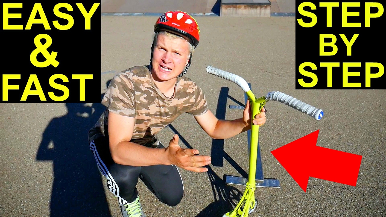 How to Grind a Rail on a Scooter! EASY & FAST✅‼️