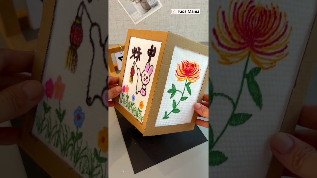 Eco-Friendly Lantern Crafting: Old Cardboard Boxes Shine Anew #art #diy #handmade #craft #viral