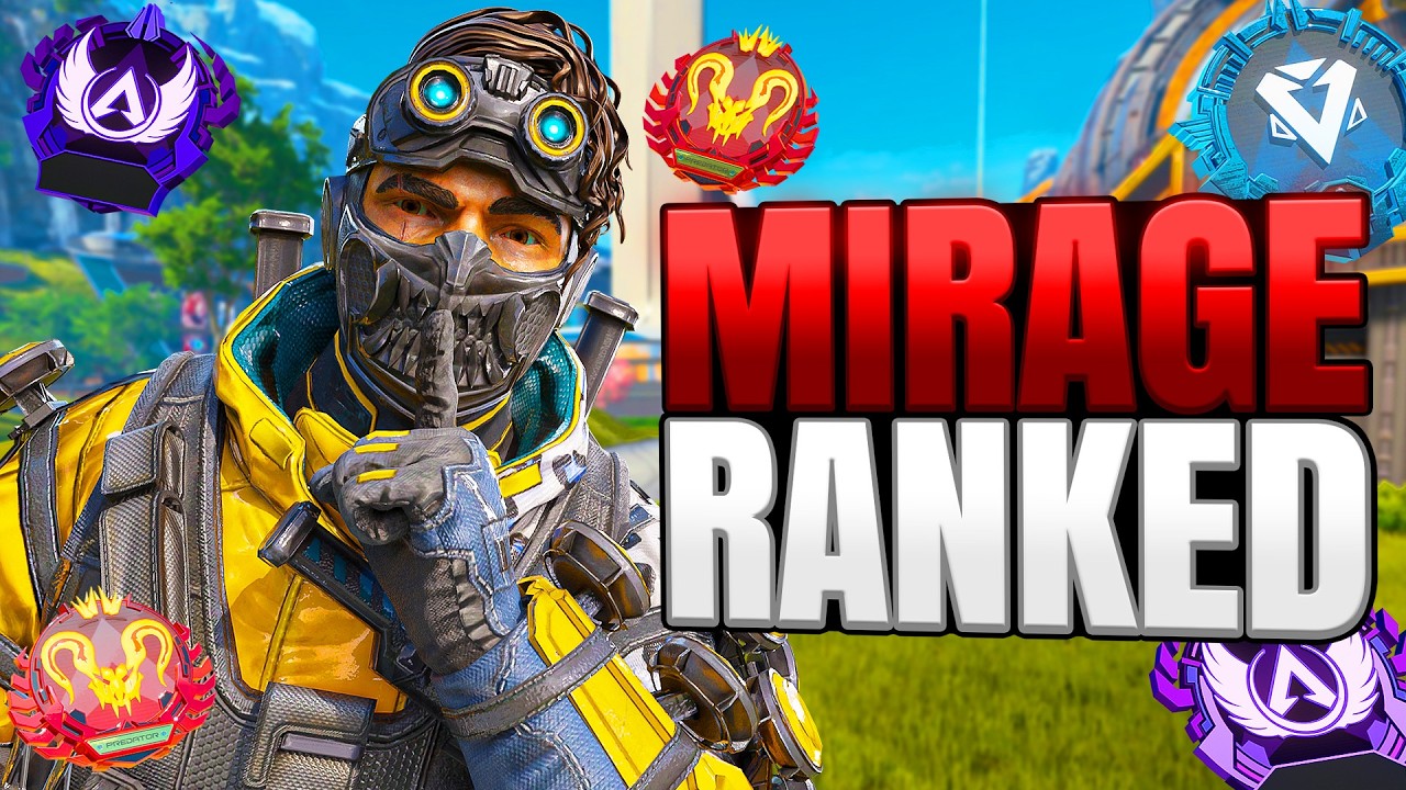 High Level Mirage Ranked Gameplay - Apex Legends (No Commentary)