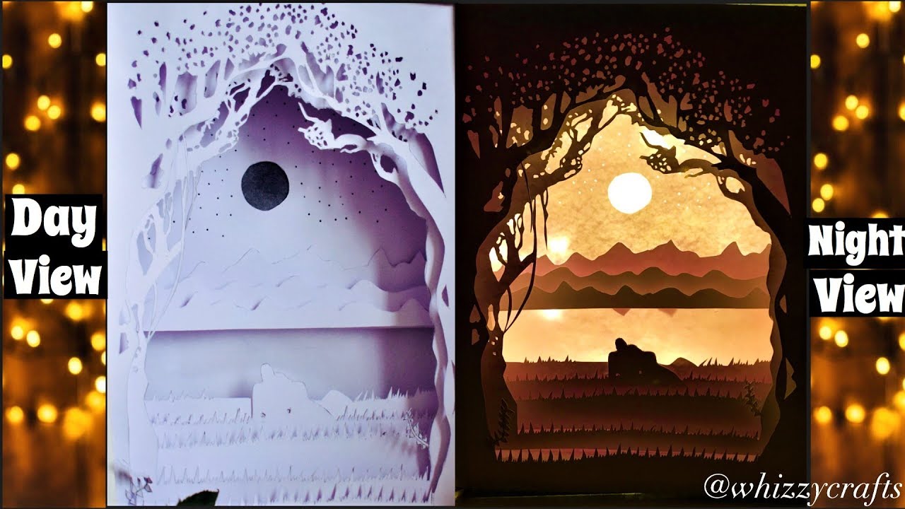 3D Papercut Shadow Box / Valentine Special / PAPERCUT LIGHT BOX