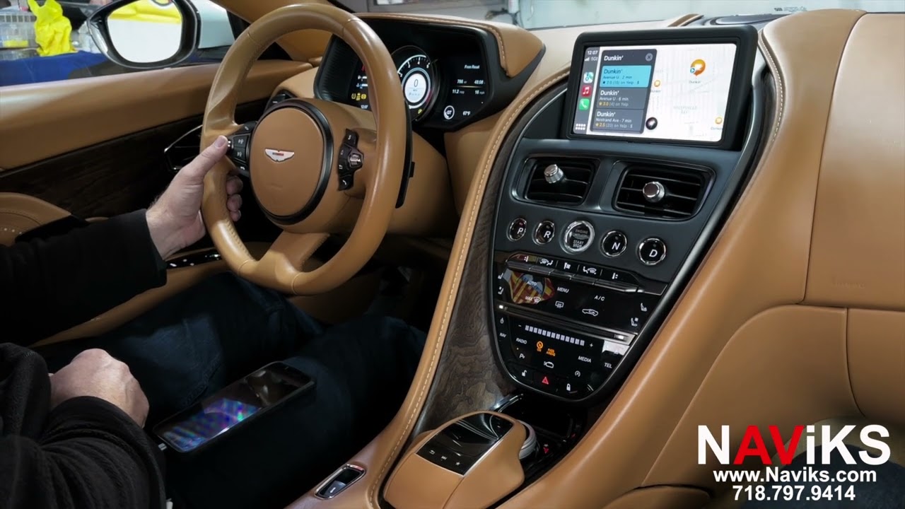 Fits 2017 - 2023 Aston Martin DB11 Apple CarPlay + Android Auto (Wired & Wireless) + HDMI Video In