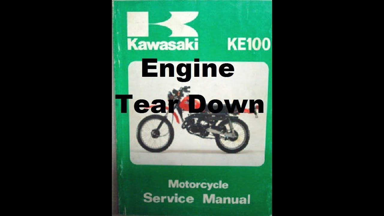 1975 Kawasaki KE100 G5 Vintage Motor Rebuild Tear Down Crankcase Stator Flywheel Clutch