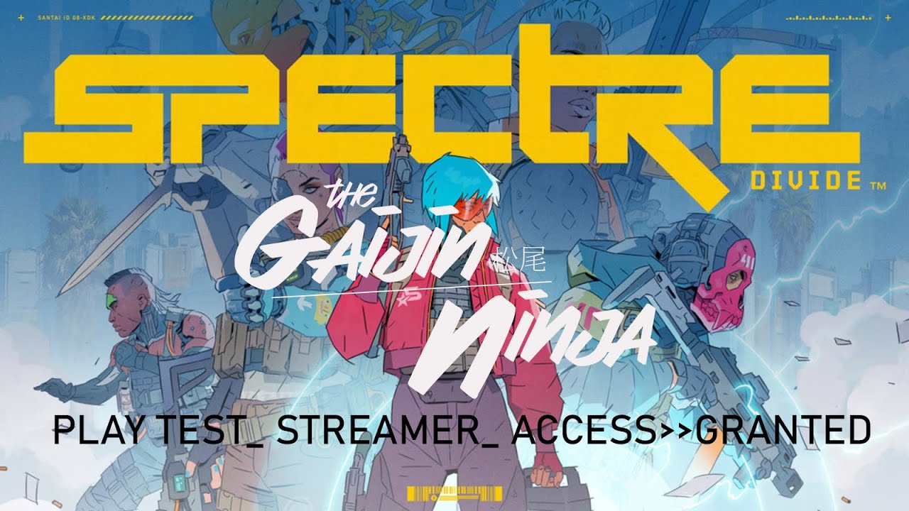 SPECTRE DIVIDE Exclusive Streamer Playtest (NEW PVP FPS) GAIJIN NINJA STREAMS 4K