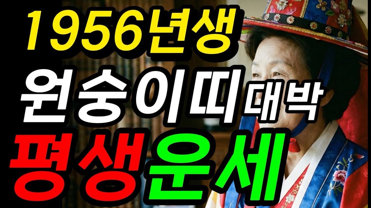 🔴1956년생(71세) 원숭이띠, 2026년 인생 최대 대운 옵니다! 조상님이 점지한 마지막 황금기!