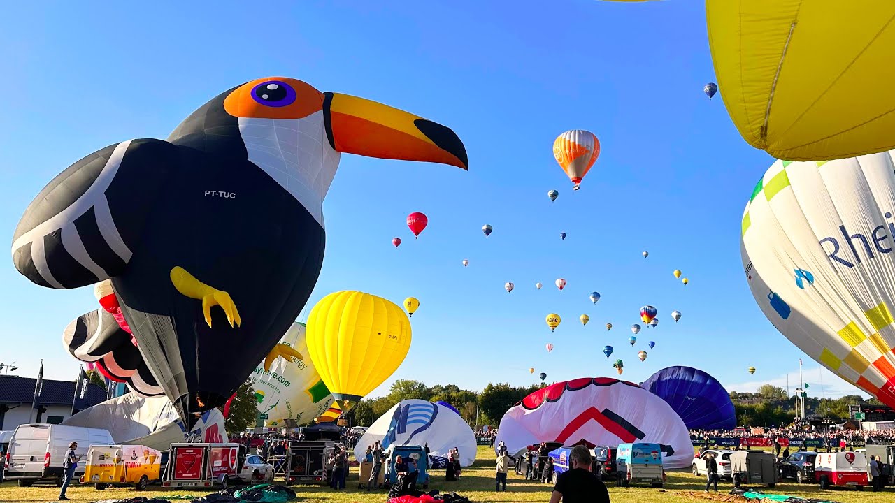 31. Warsteiner Internationale Montgolfiade Timelapse 10/09/2025 #timelapse #warstein #hotairballoon